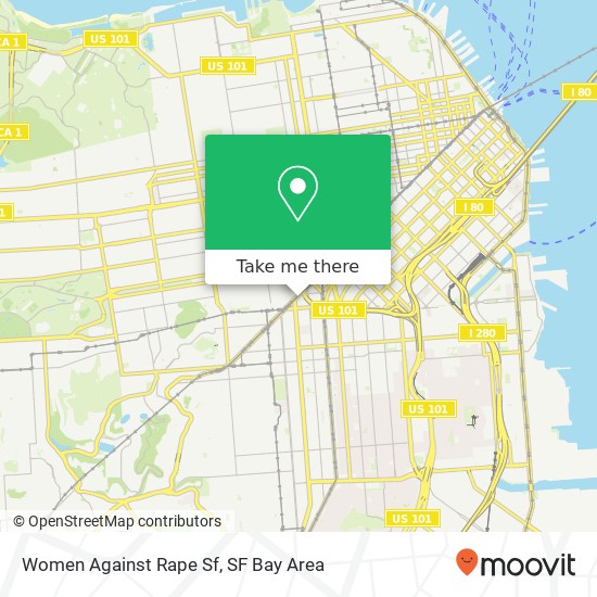 Mapa de Women Against Rape Sf