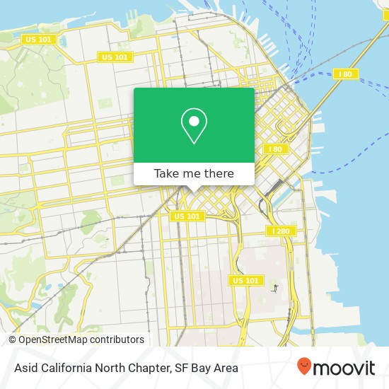 Asid California North Chapter map