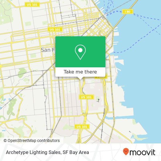 Archetype Lighting Sales map