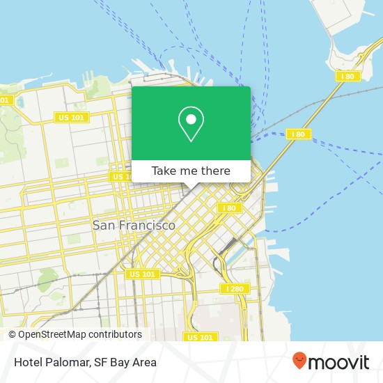 Hotel Palomar map