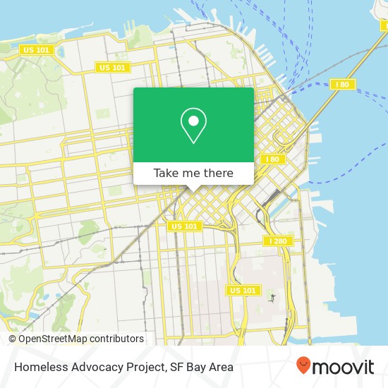 Mapa de Homeless Advocacy Project