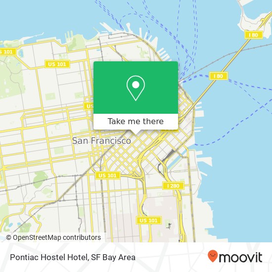 Mapa de Pontiac Hostel Hotel