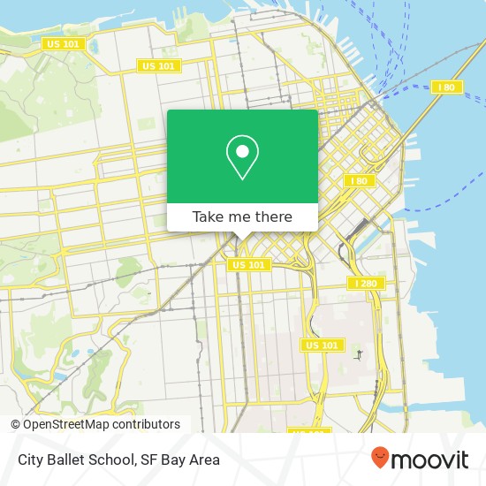 City Ballet School map