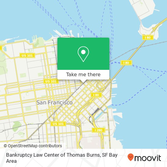 Bankruptcy Law Center of Thomas Burns map