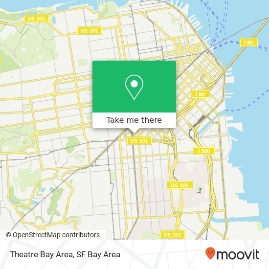 Mapa de Theatre Bay Area