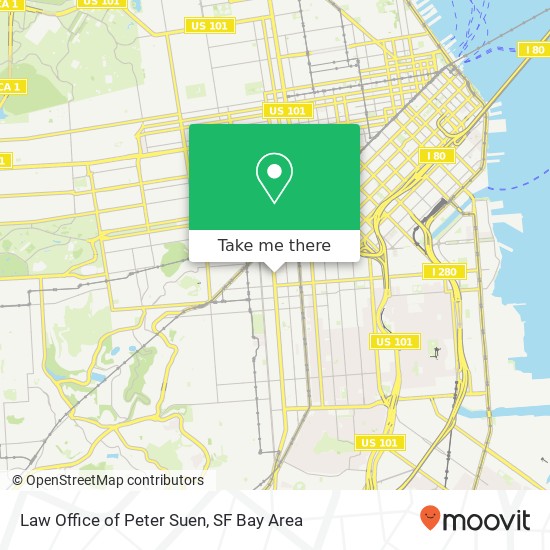 Mapa de Law Office of Peter Suen