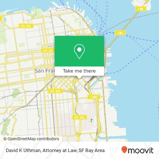 David K Uthman, Attorney at Law map