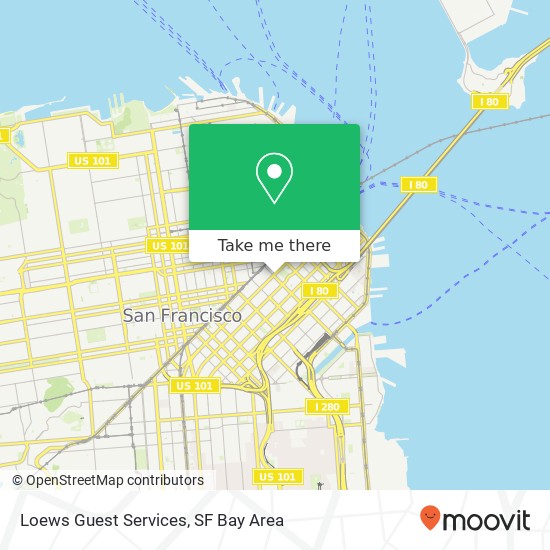 Mapa de Loews Guest Services