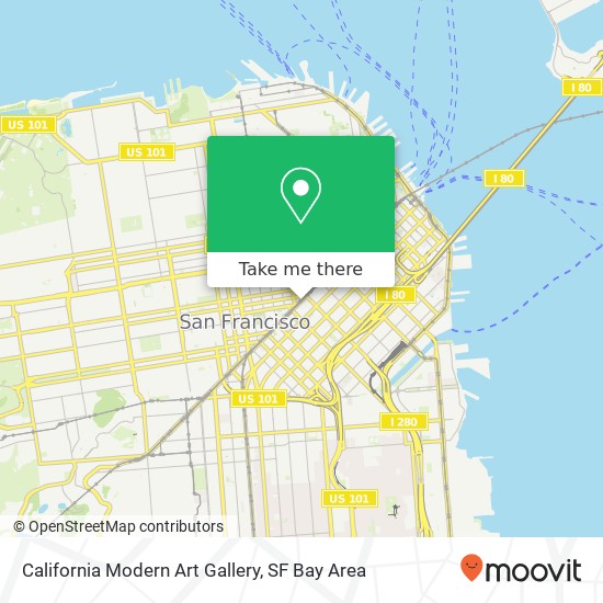 California Modern Art Gallery map