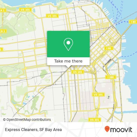 Express Cleaners map