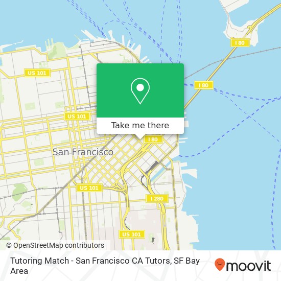Tutoring Match - San Francisco CA Tutors map