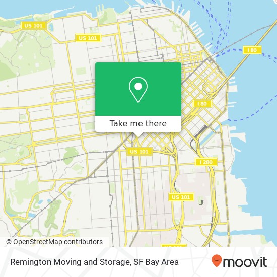 Remington Moving and Storage map