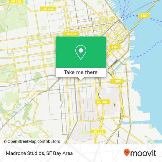 Madrone Studios map