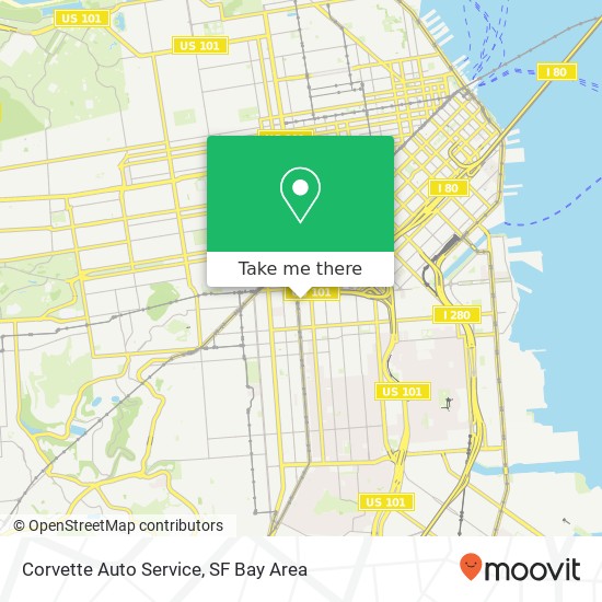 Corvette Auto Service map