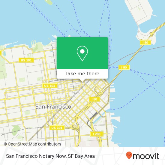 San Francisco Notary Now map