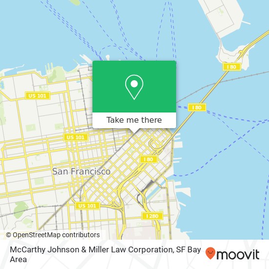 Mapa de McCarthy Johnson & Miller Law Corporation