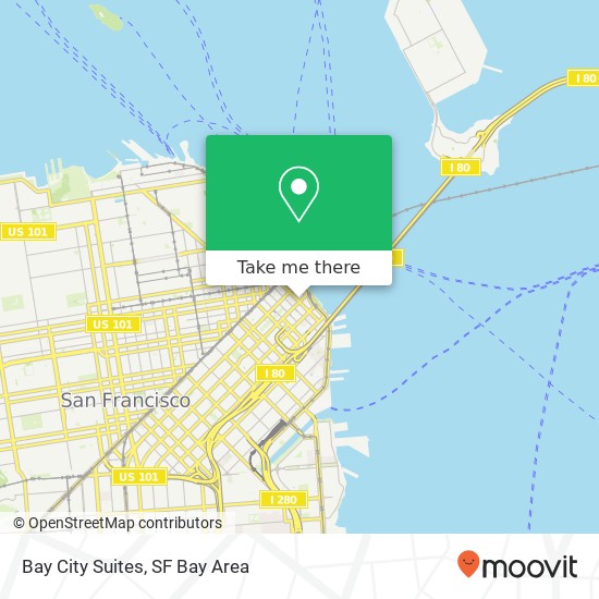 Mapa de Bay City Suites
