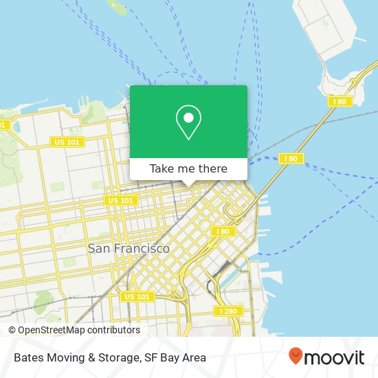 Bates Moving & Storage map