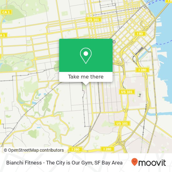 Bianchi Fitness - The City is Our Gym map