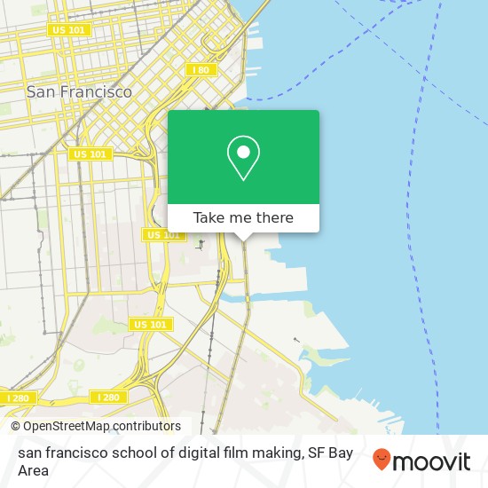 Mapa de san francisco school of digital film making