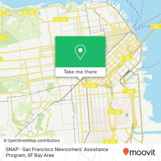 SNAP - San Francisco Newcomers' Assistance Program map