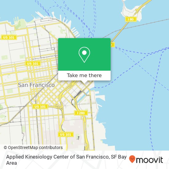 Mapa de Applied Kinesiology Center of San Francisco