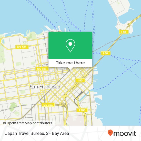 Japan Travel Bureau map