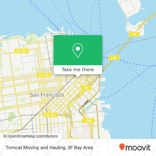 Tomcat Moving and Hauling map