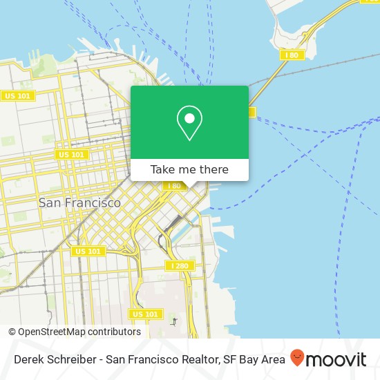 Derek Schreiber - San Francisco Realtor map