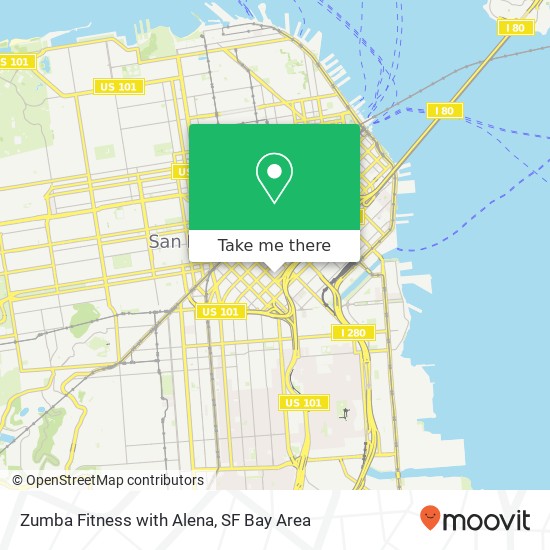 Zumba Fitness with Alena map