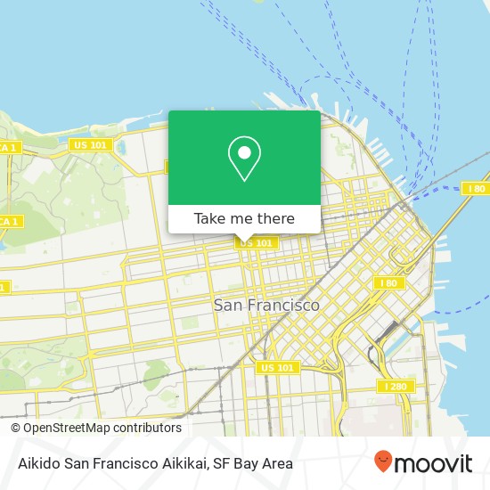 Aikido San Francisco Aikikai map