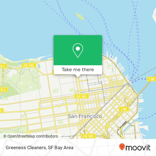 Greeness Cleaners map