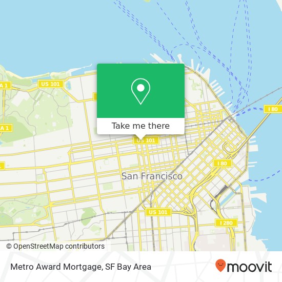 Mapa de Metro Award Mortgage