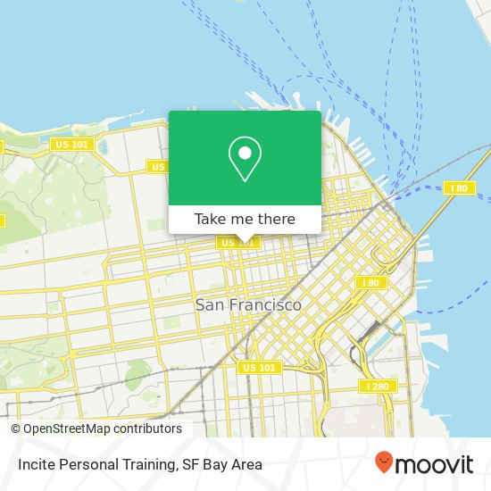 Incite Personal Training map