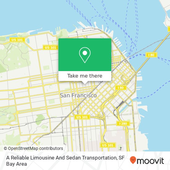 A Reliable Limousine And Sedan Transportation map