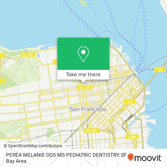 PEREA MELANIE DDS MS-PEDIATRIC DENTISTRY map