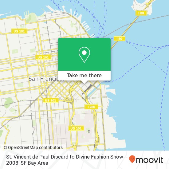 St. Vincent de Paul Discard to Divine Fashion Show 2008 map