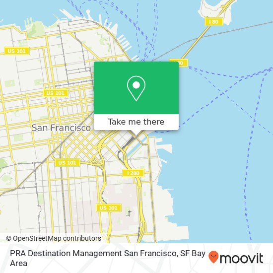 PRA Destination Management San Francisco map