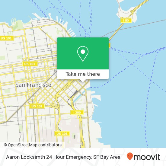 Aaron Locksimth 24 Hour Emergency map