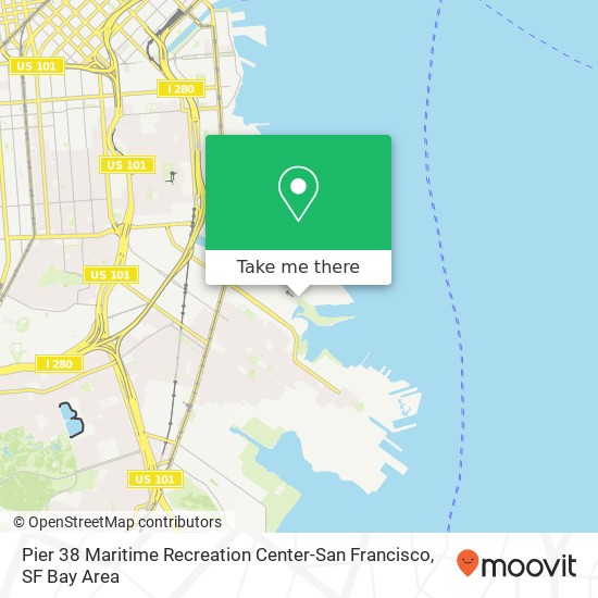 Mapa de Pier 38 Maritime Recreation Center-San Francisco