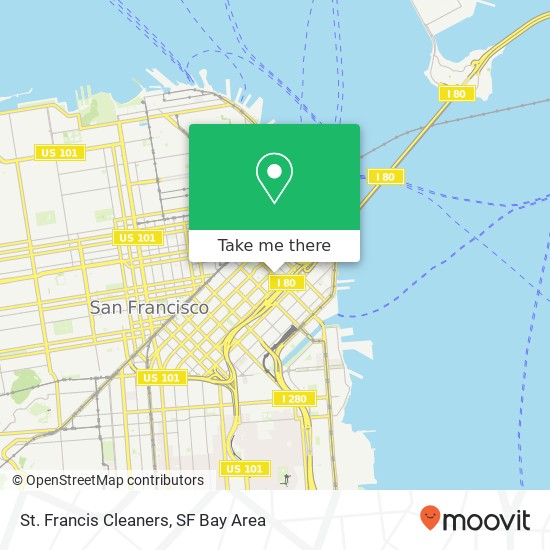 St. Francis Cleaners map