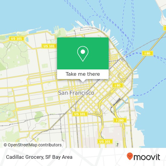 Cadillac Grocery map