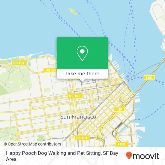 Happy Pooch Dog Walking and Pet Sitting map