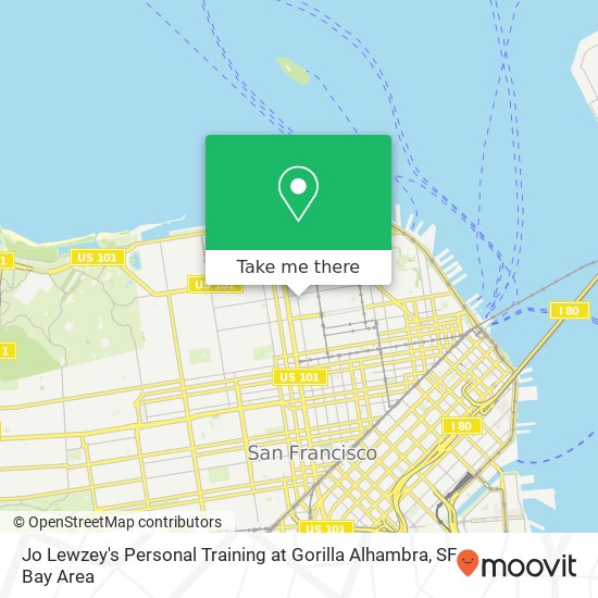 Jo Lewzey's Personal Training at Gorilla Alhambra map