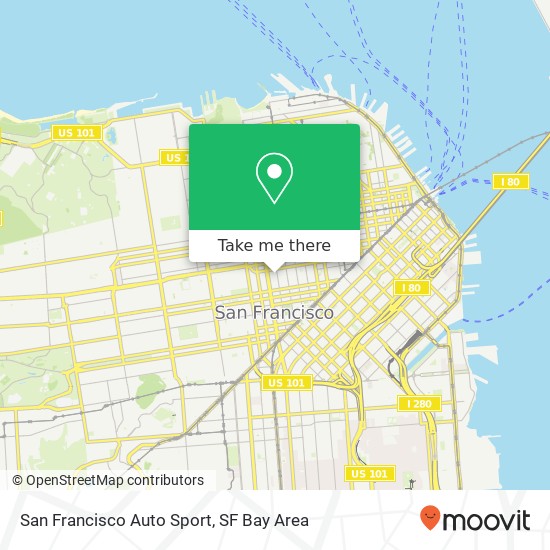 San Francisco Auto Sport map