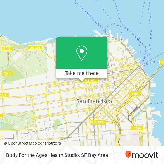 Mapa de Body For the Ages Health Studio