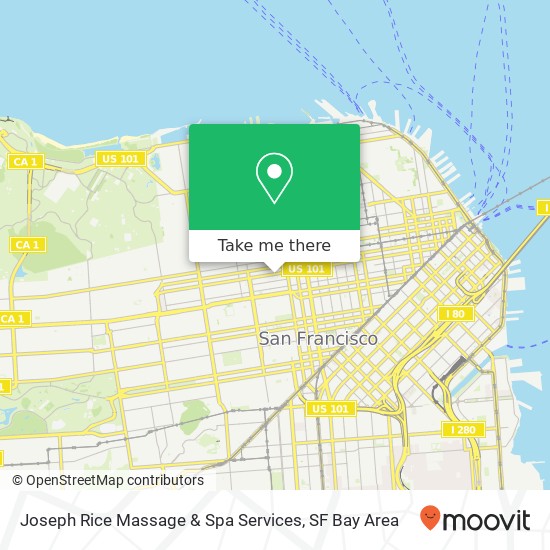 Joseph Rice Massage & Spa Services map