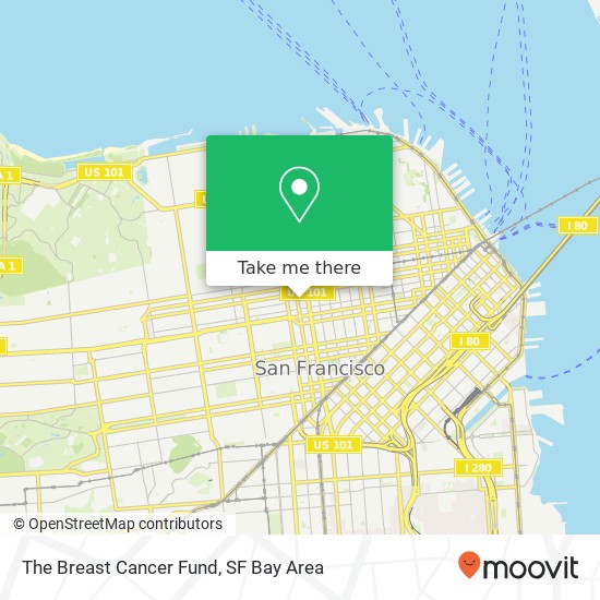 Mapa de The Breast Cancer Fund