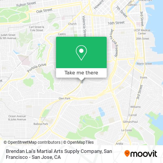 Brendan Lai's Martial Arts Supply Company map