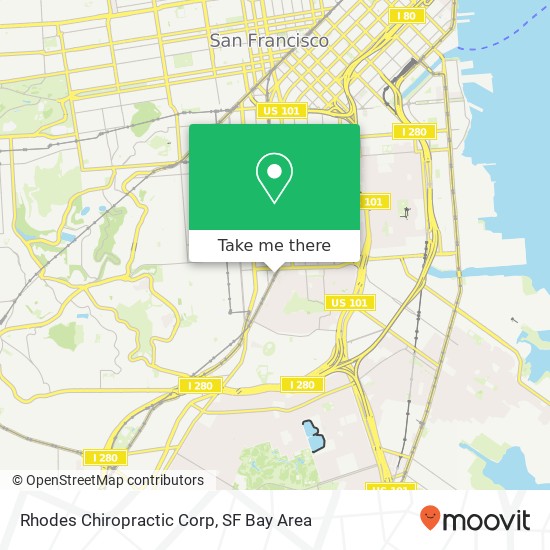 Rhodes Chiropractic Corp map